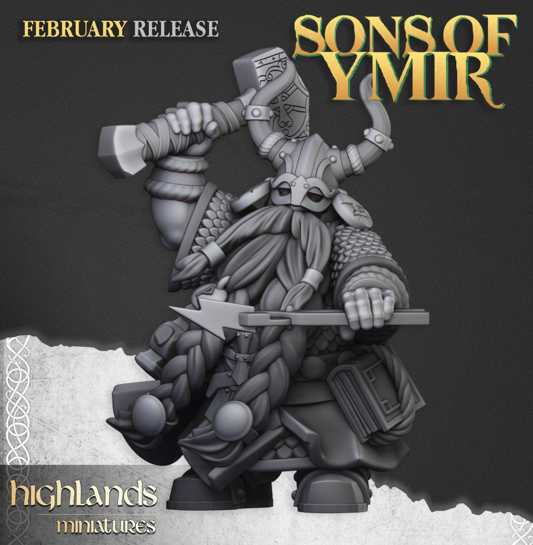 28mm Great Forge with Runemaster - Sons of Ymir
