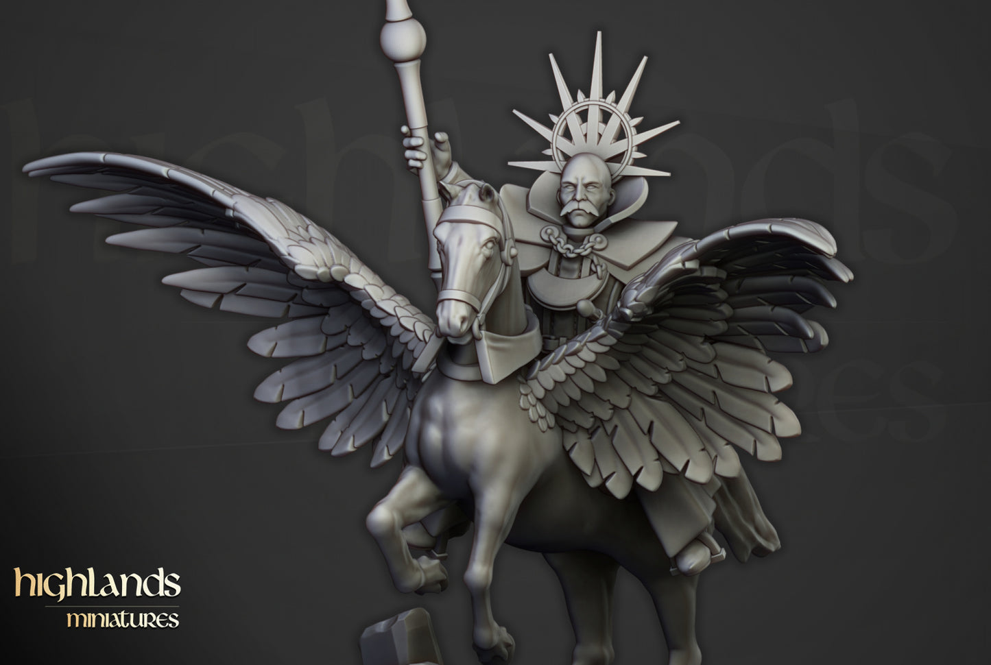 28mm High Mage on Pegasus - Sunland