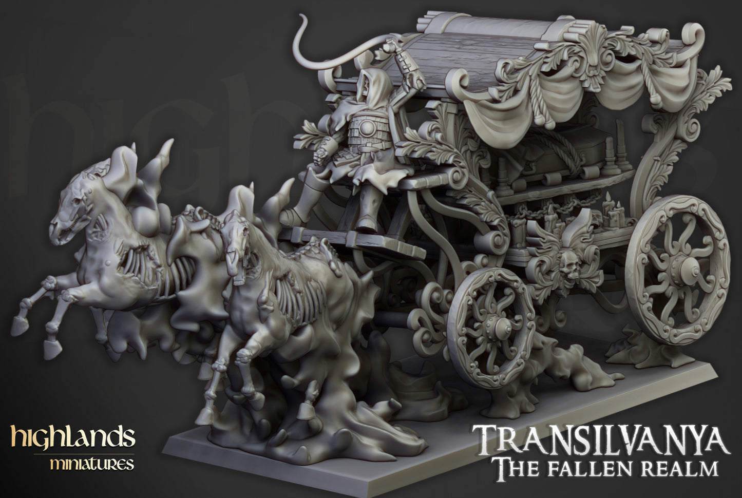 28mm Undead Boyar Chariot - Transilvanya