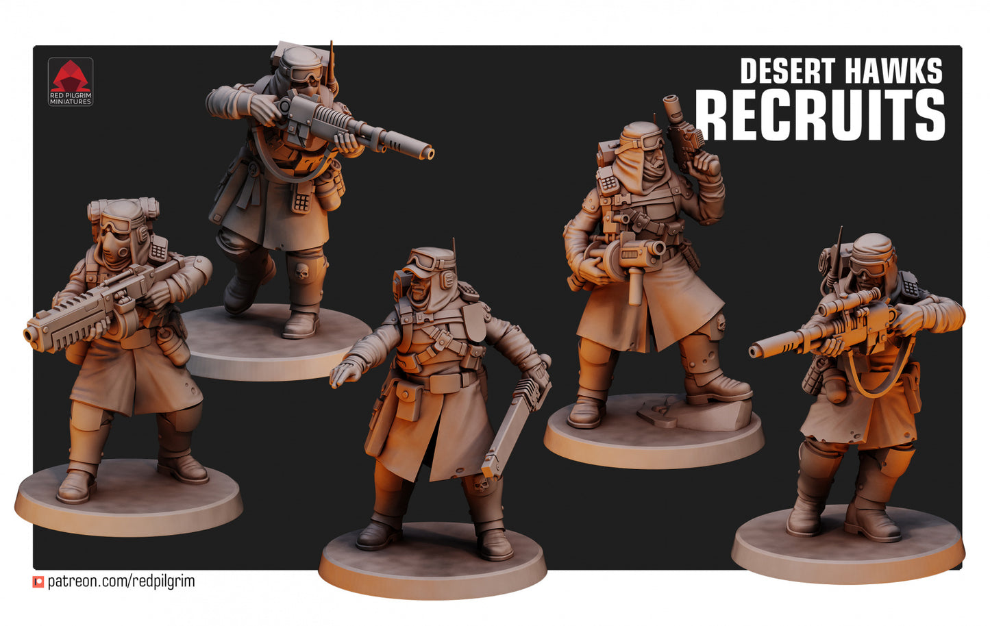28mm Desert Hawks Recruits