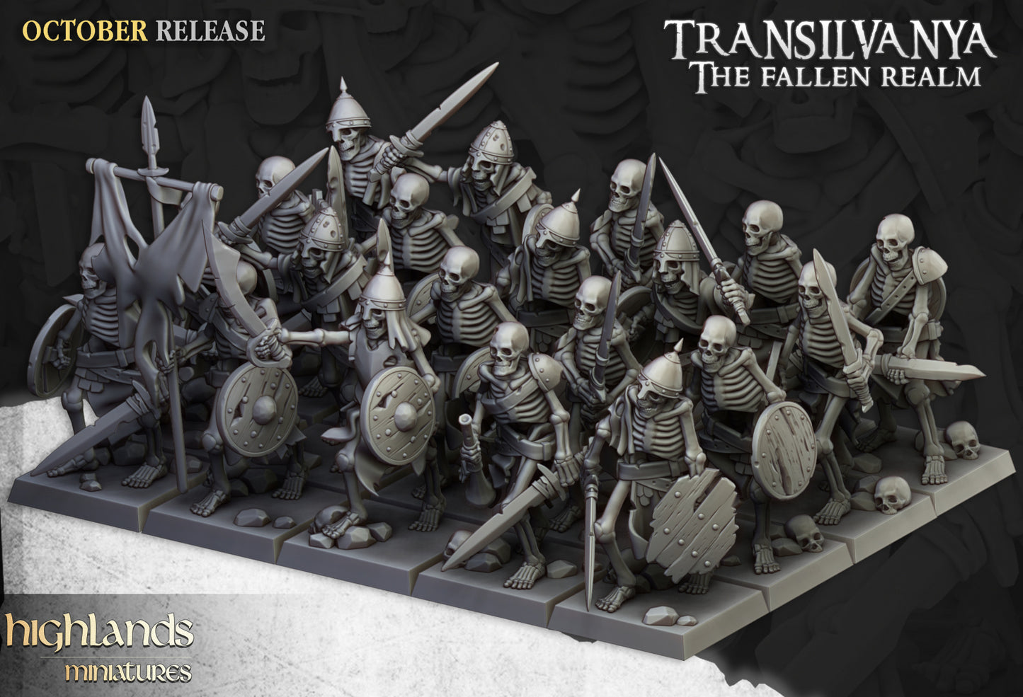 28mm Skeleton Warriors with Swords - Transilvanya