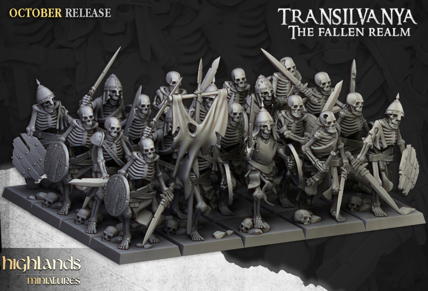 28mm Skeleton Warriors with Swords - Transilvanya