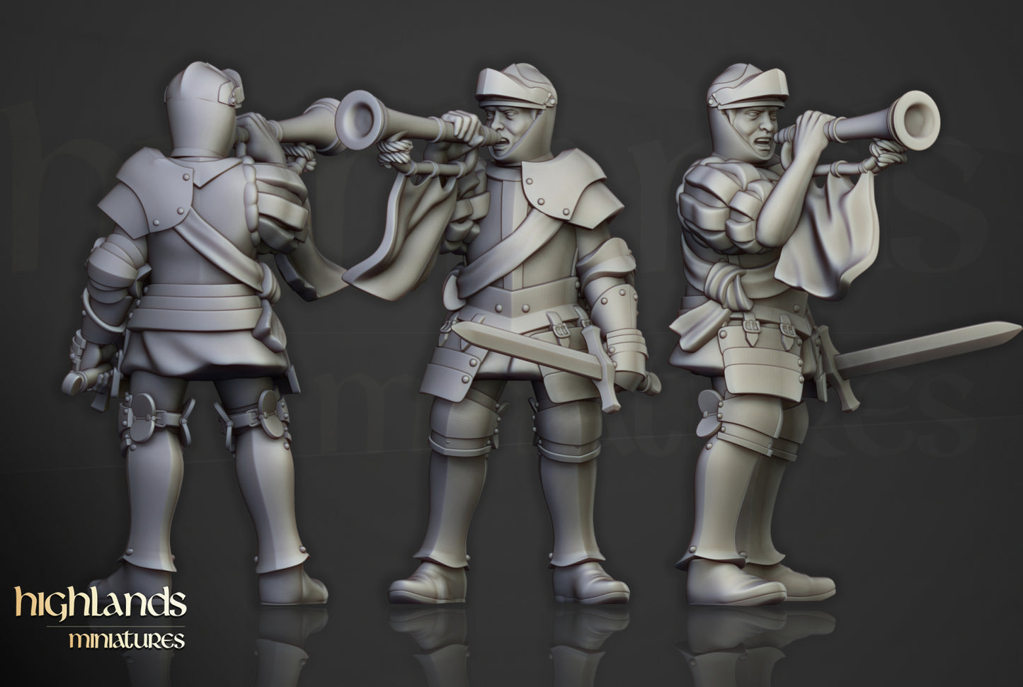 28mm Knights on Foot - Sunland