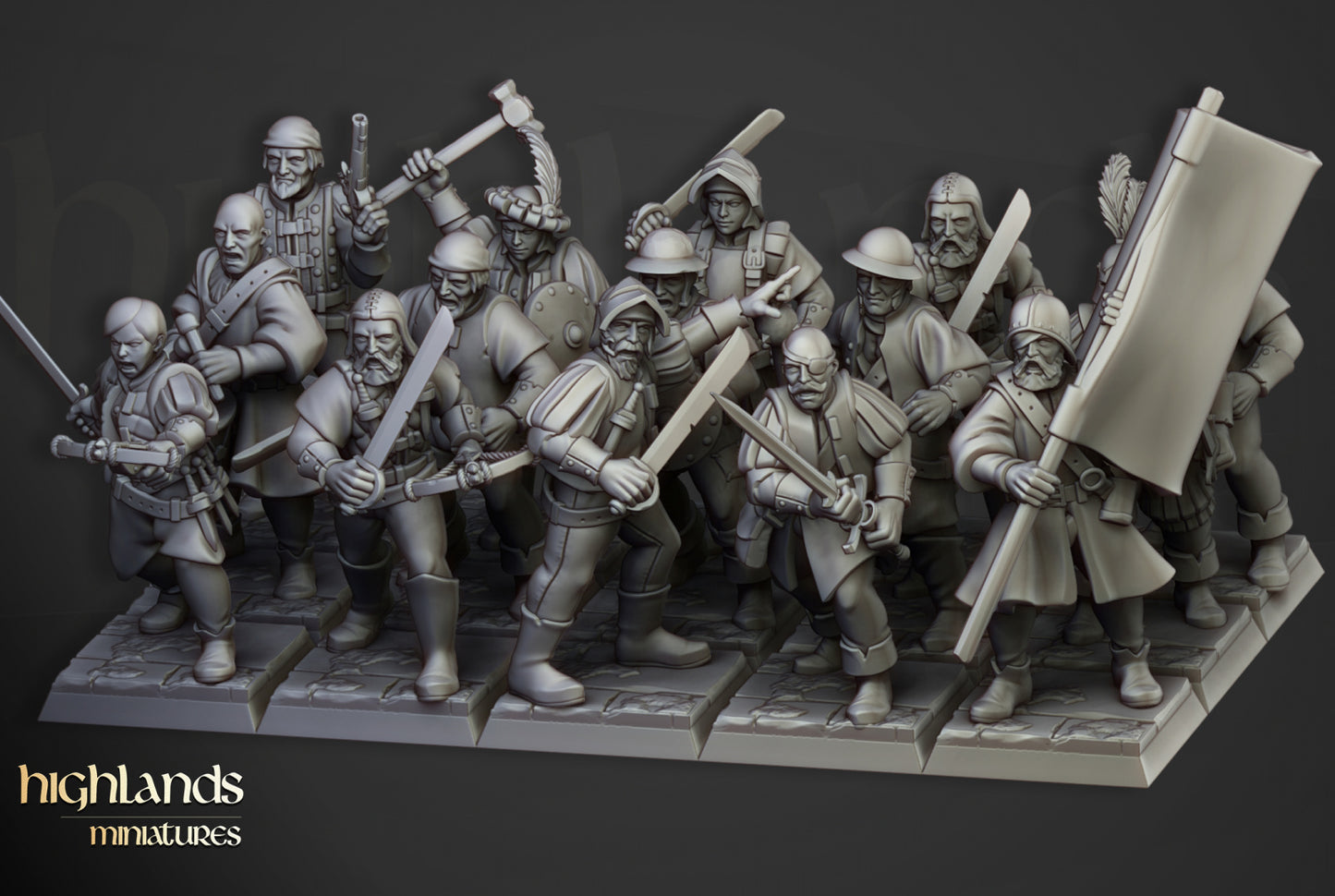 28mm Highland Militia - Sunland