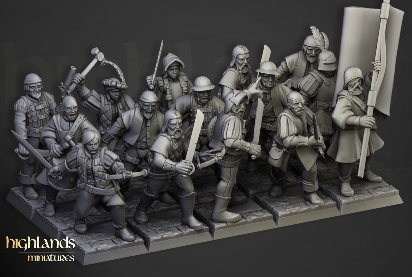 28mm Highland Militia - Sunland