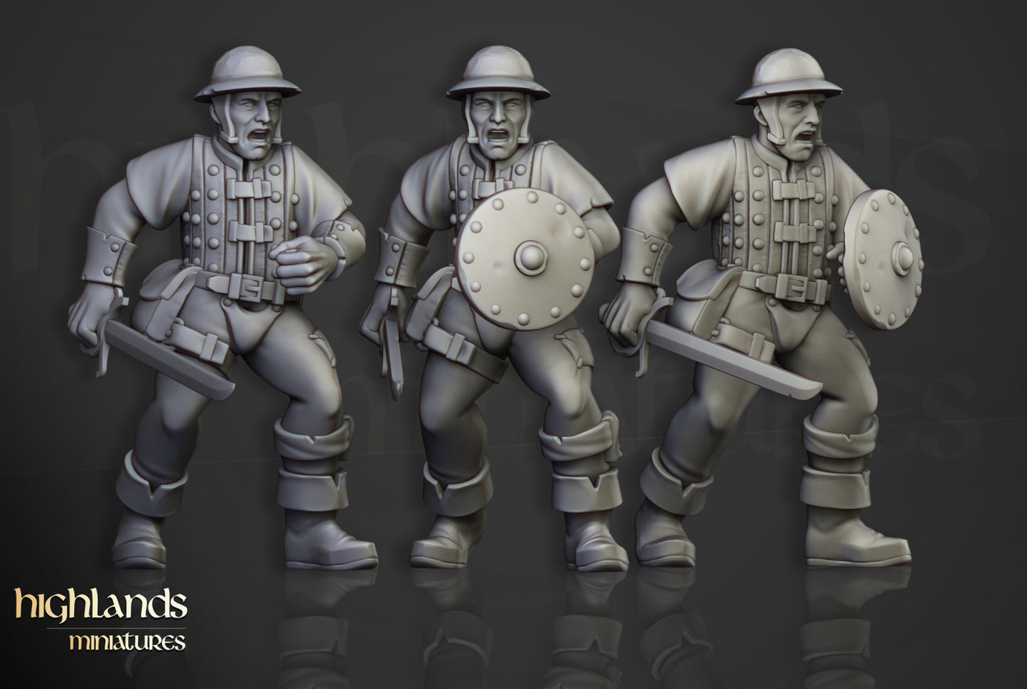 28mm Highland Militia - Sunland