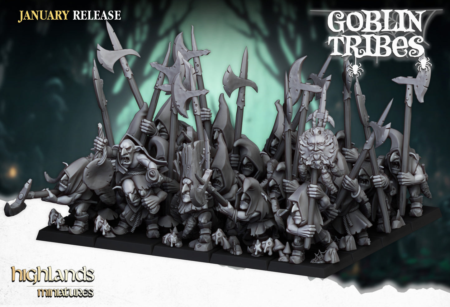 28mm Pikemen - Swamp Goblins
