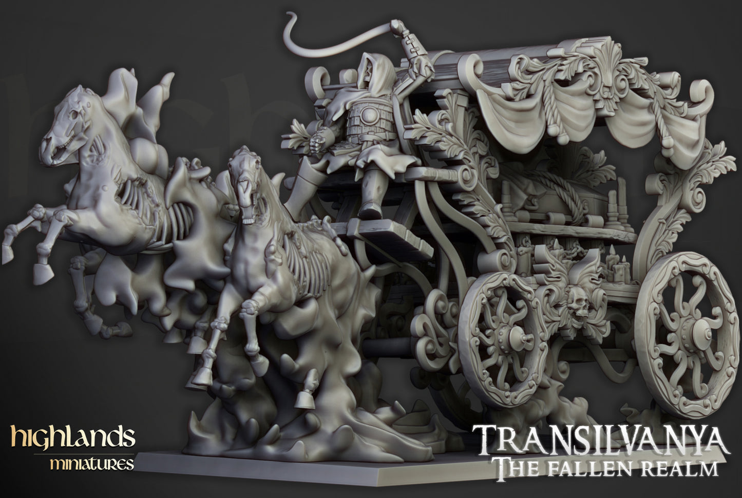 28mm Undead Boyar Chariot - Transilvanya