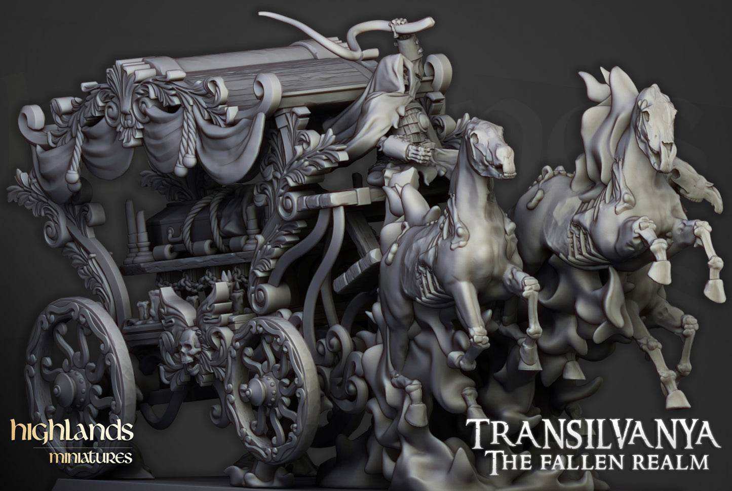 28mm Undead Boyar Chariot - Transilvanya