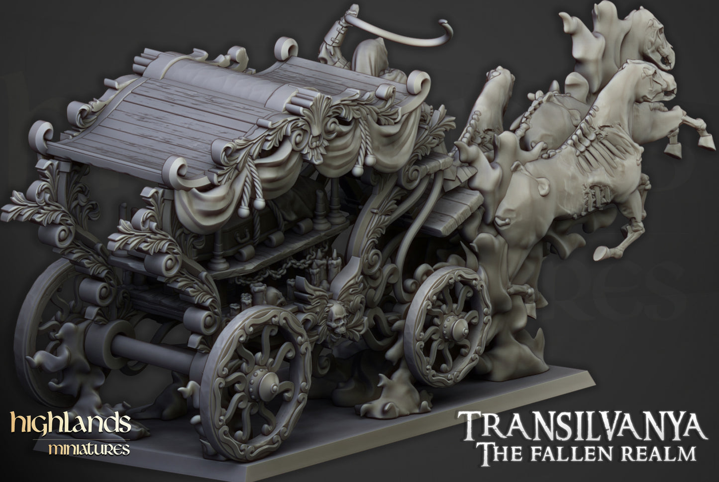 28mm Undead Boyar Chariot - Transilvanya