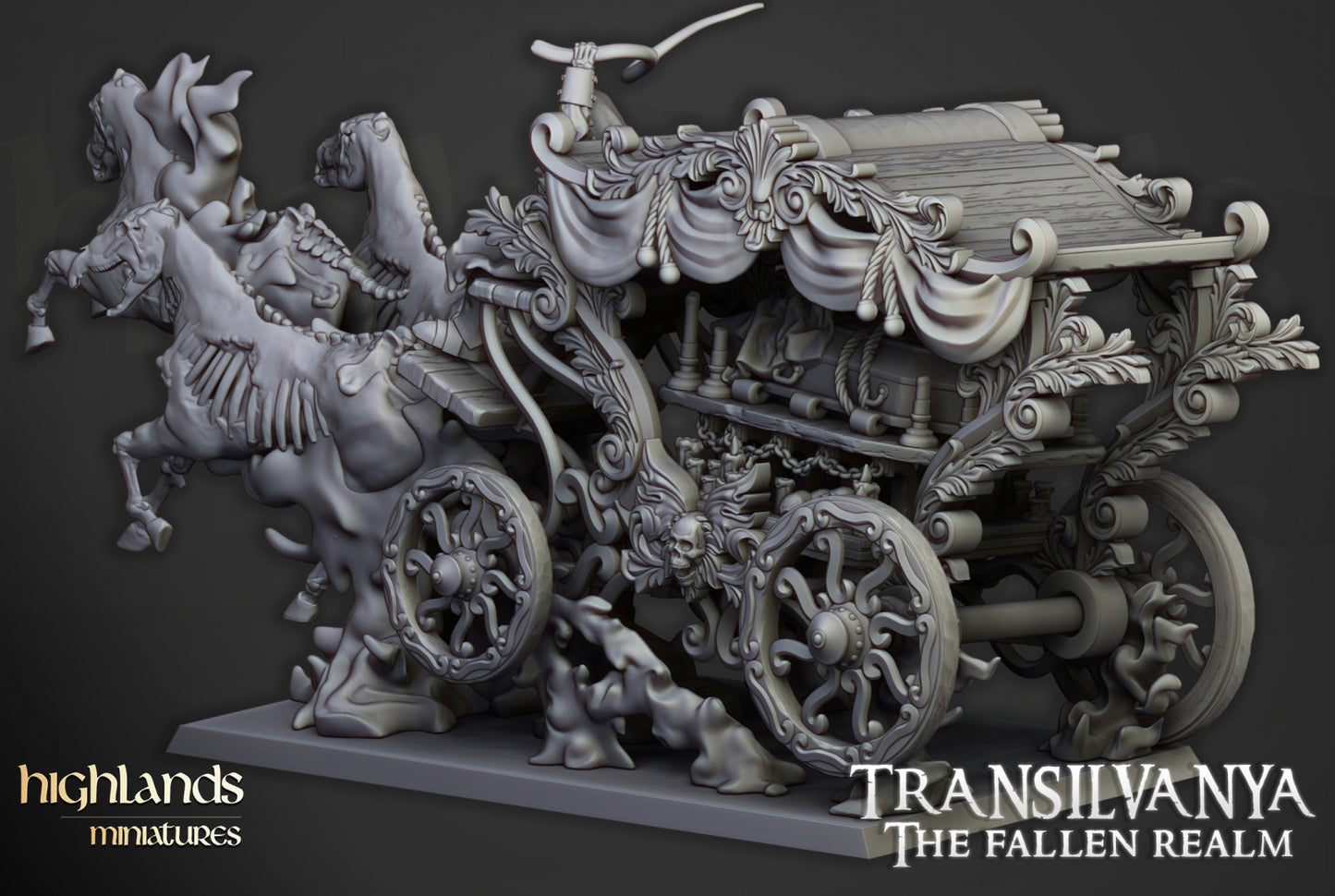 28mm Undead Boyar Chariot - Transilvanya