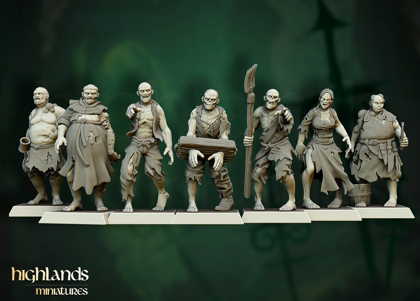 28mm Zombie Villagers - Transilvanya