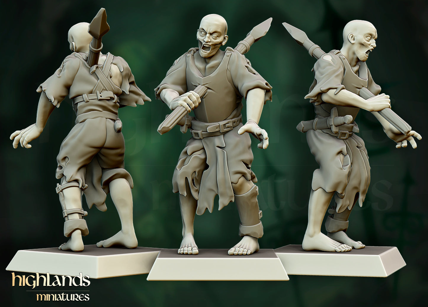 28mm Zombie Militia - Transilvanya