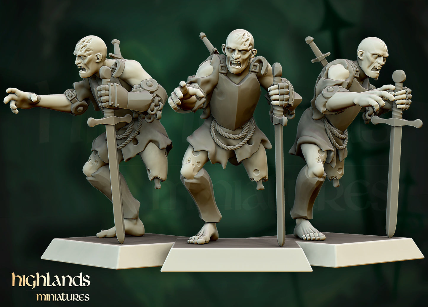 28mm Zombie Militia - Transilvanya