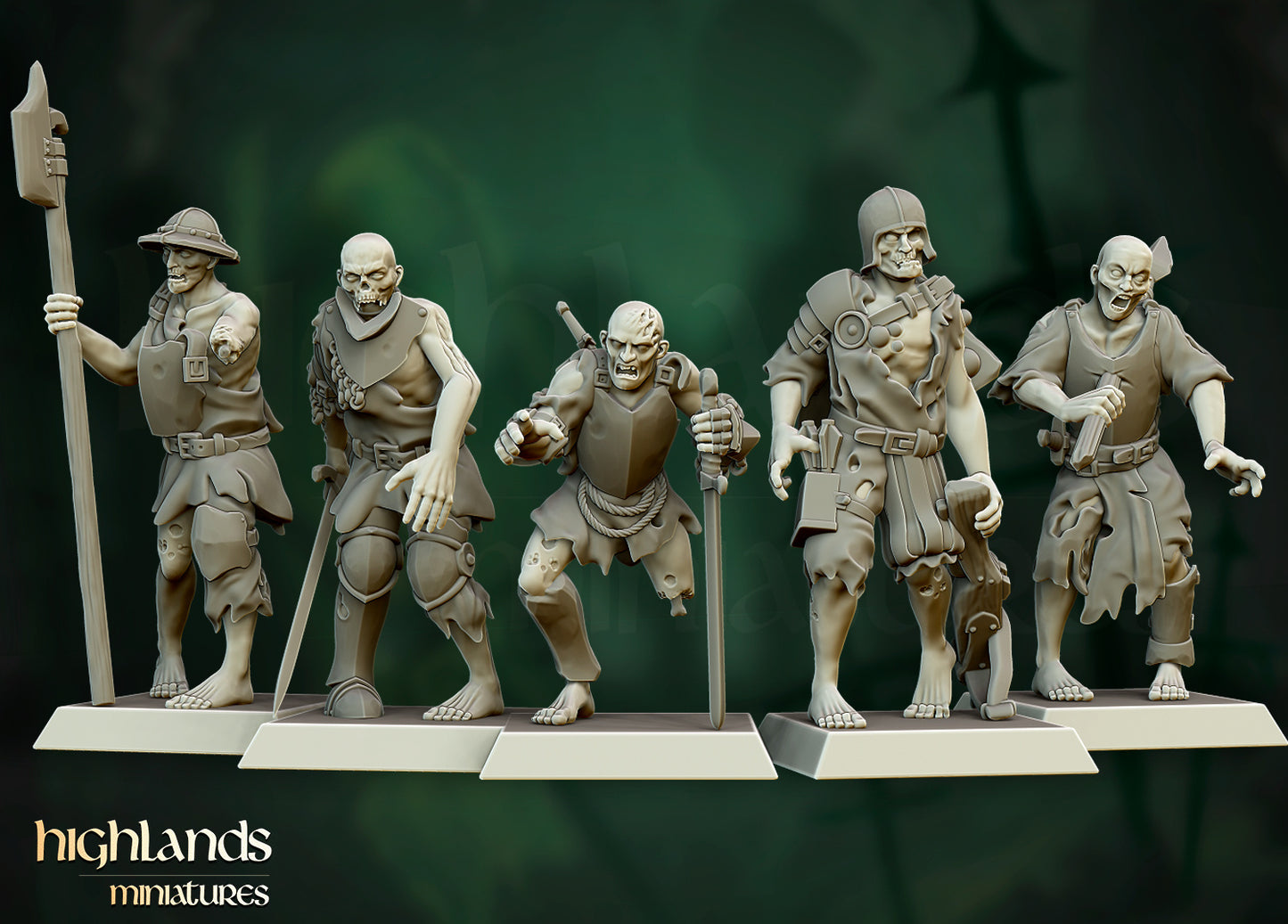 28mm Zombie Militia - Transilvanya