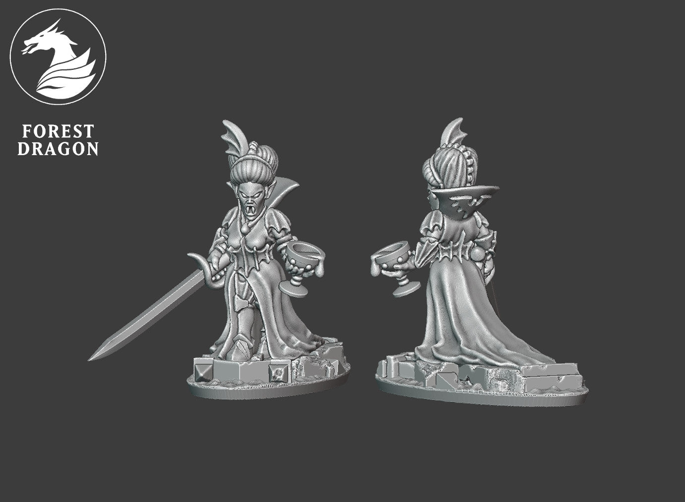 Vampire Lords - 10mm Hero