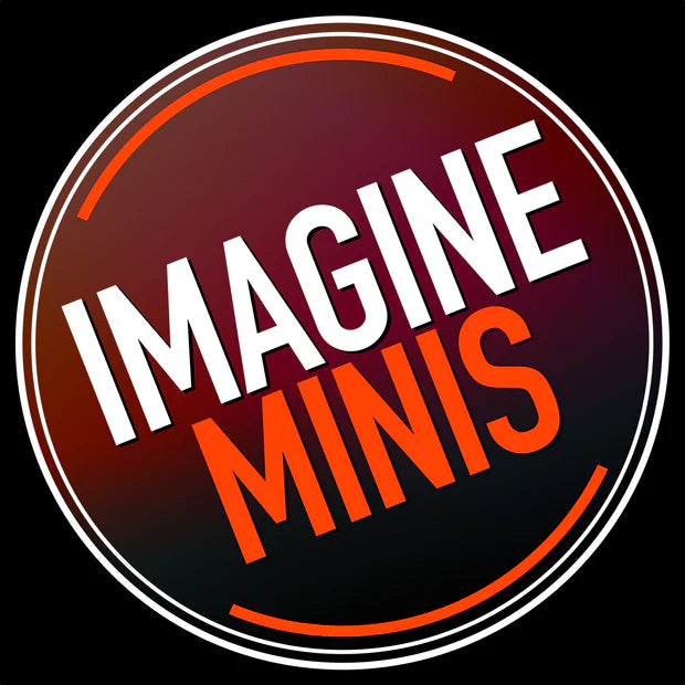 Imagine Minis, Imagine Minis STL, fantasy miniatures STL, 32mm tabletop miniatures, 3D printable RPG minis, premium STL characters, independent miniatures creator, fantasy hero miniatures.