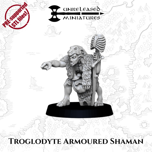 28mm Troglodyte Armoured Shaman