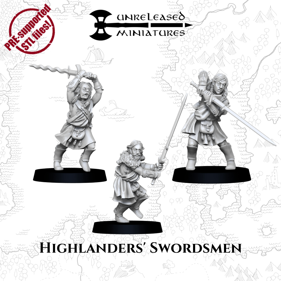 28mm Highlanders' Swordsmen