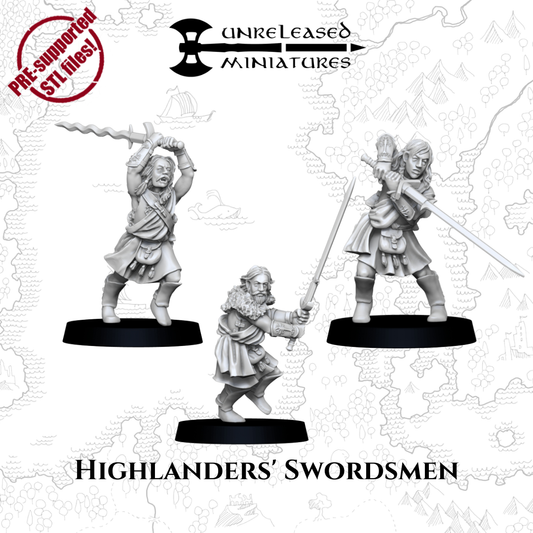 28mm Highlanders' Swordsmen