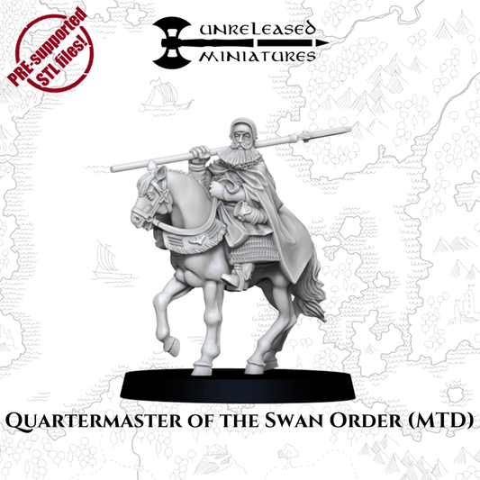 28mm Quartermaster of the Swan Order (mtd)