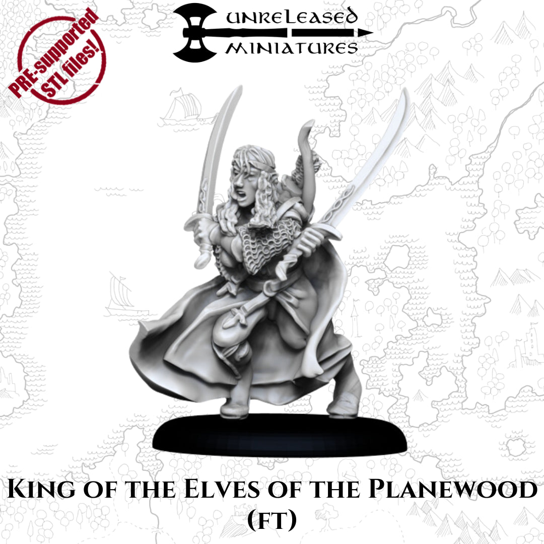 28mm King of the Elves of the Planewood