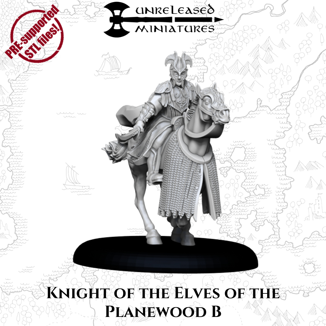 28mm Knight of the Elves of the Planewood B