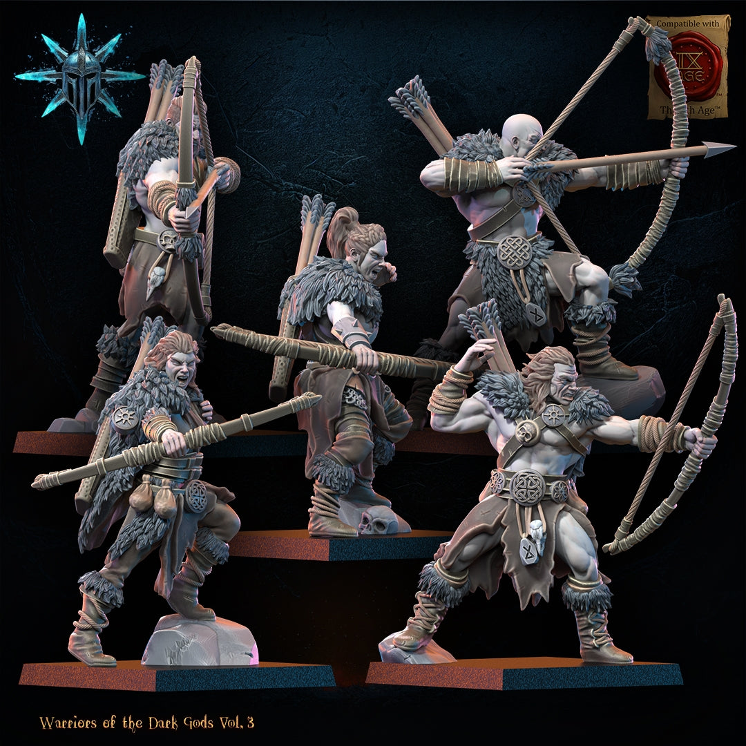 28mm Barbarian Regiment with Bows