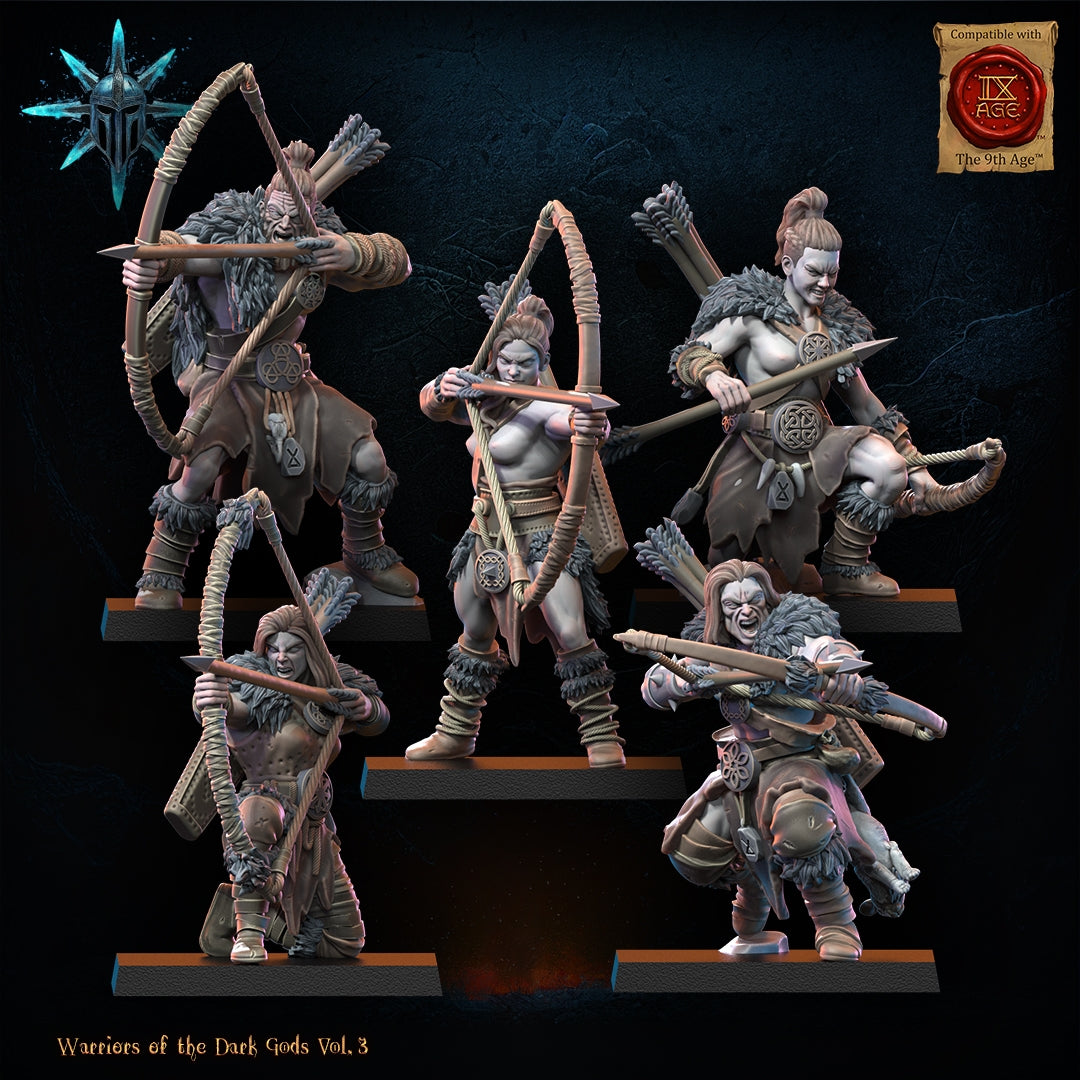 28mm Barbarian Regiment with Bows