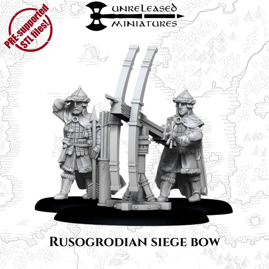 28mm Rusogrodian Siege Bow & Crew