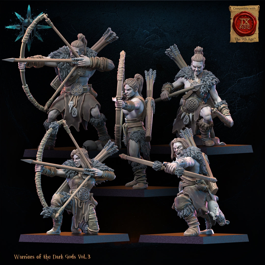28mm Barbarian Regiment with Bows