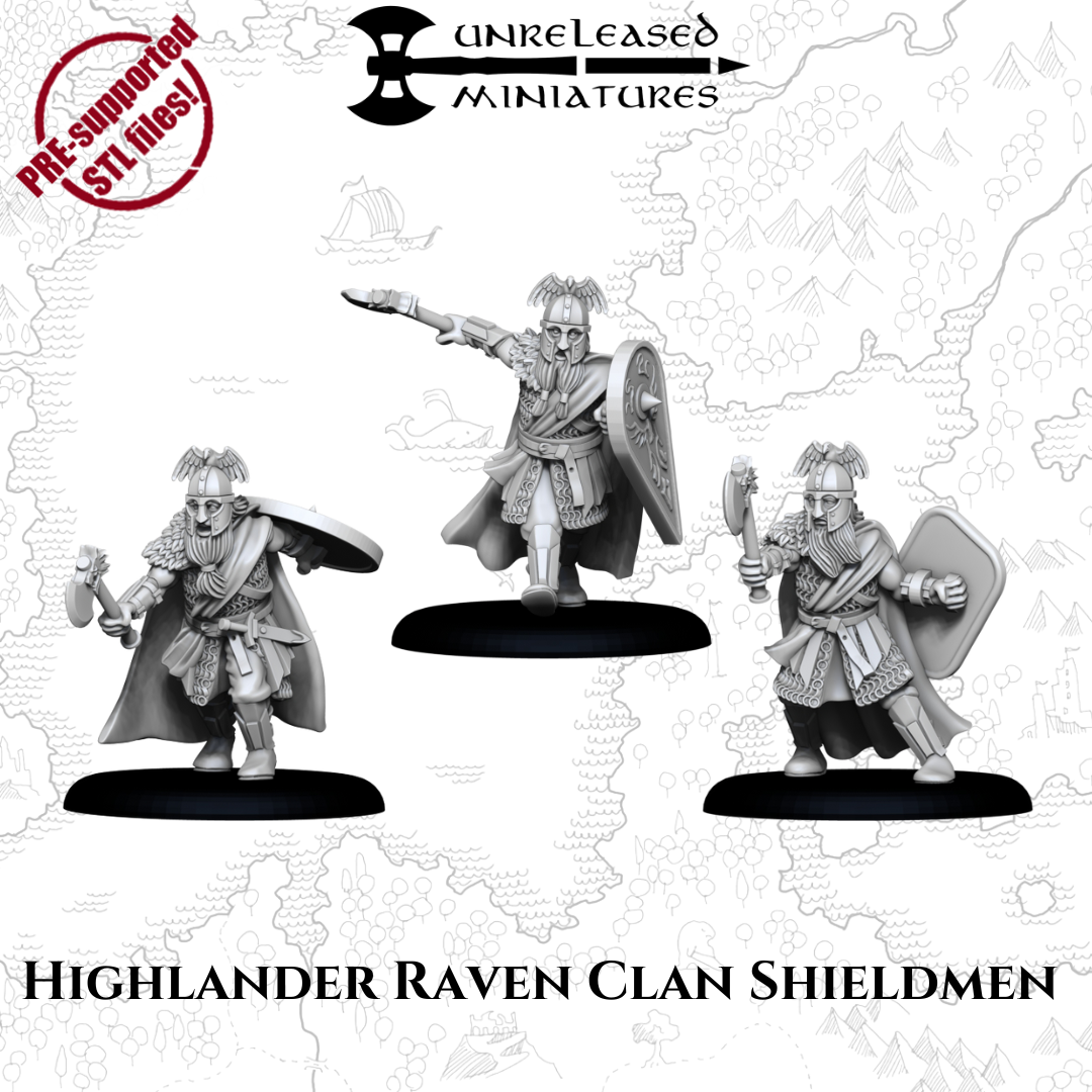 HIGHLANDER RAVEN CLAN SHIELDMEN