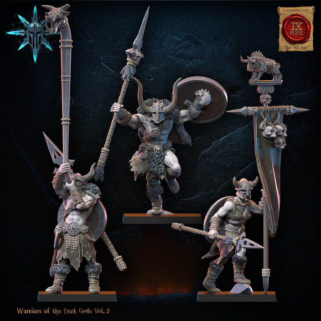 BARBARIAN COMMAND WITH SPEARS