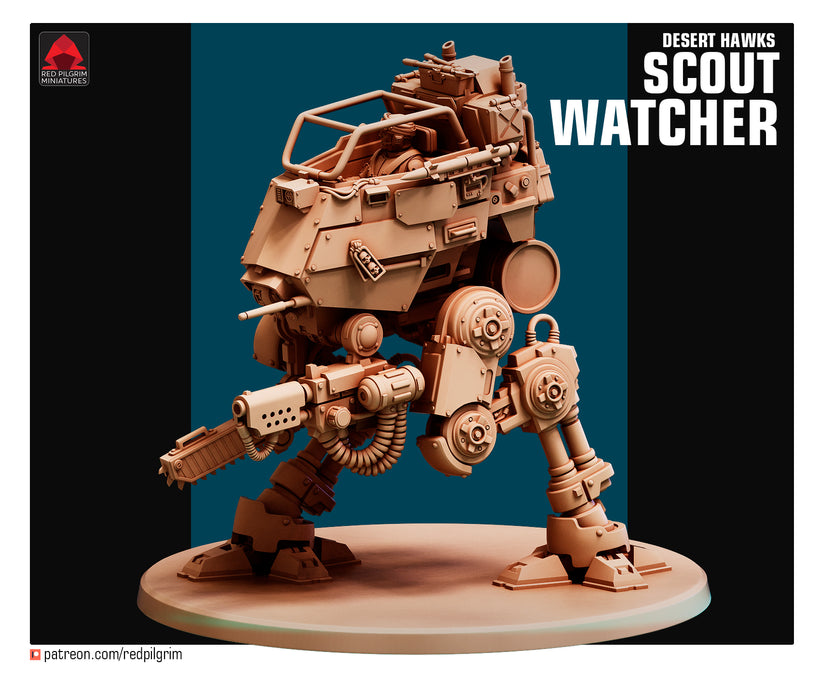 28mm Desert Hawks Scout Watcher