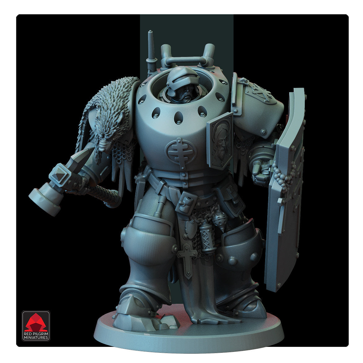 28mm Lieutenant in Machine Armour