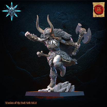 BARBARIAN CHIEF WITH AXE