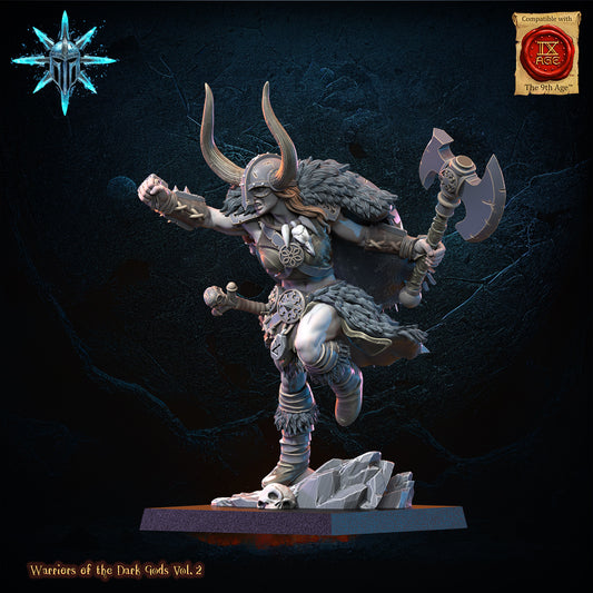 BARBARIAN CHIEF WITH AXE