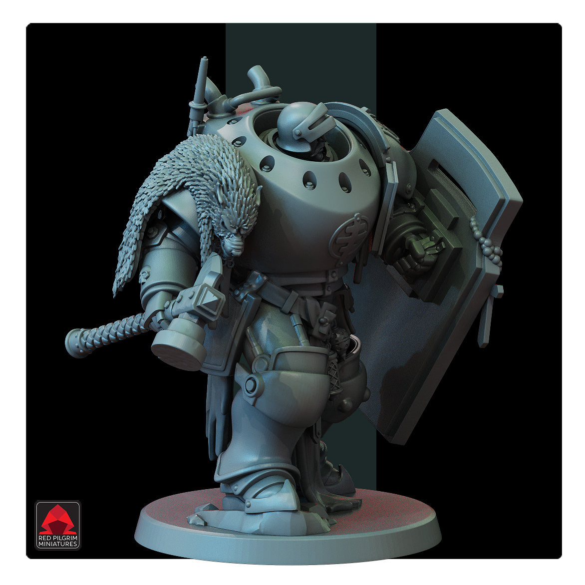 28mm Lieutenant in Machine Armour