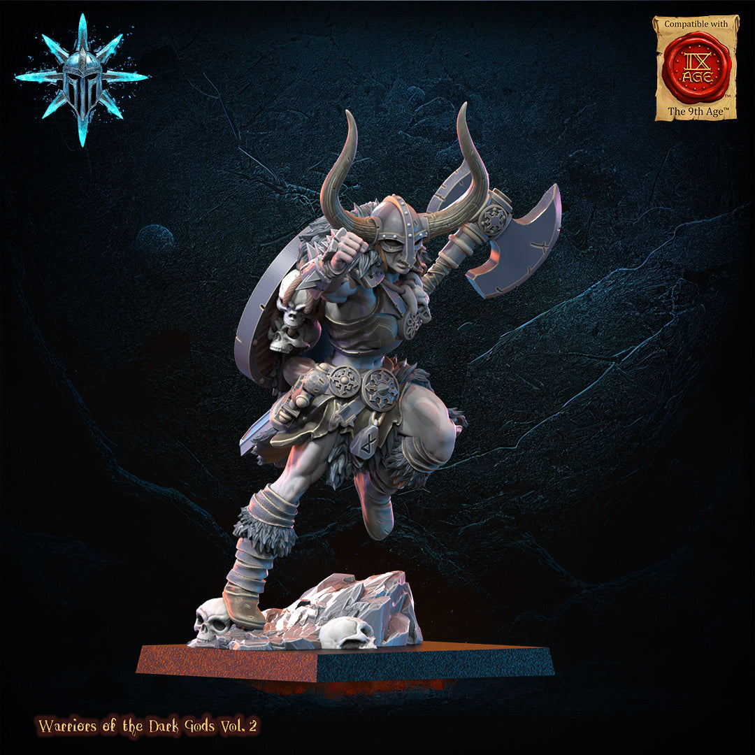 BARBARIAN CHIEF WITH AXE