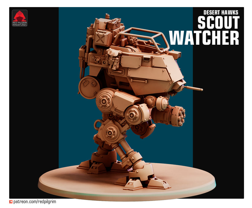 28mm Desert Hawks Scout Watcher