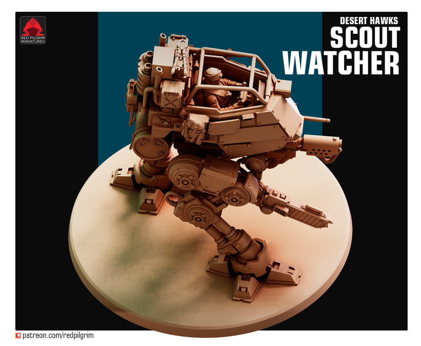 28mm Desert Hawks Scout Watcher