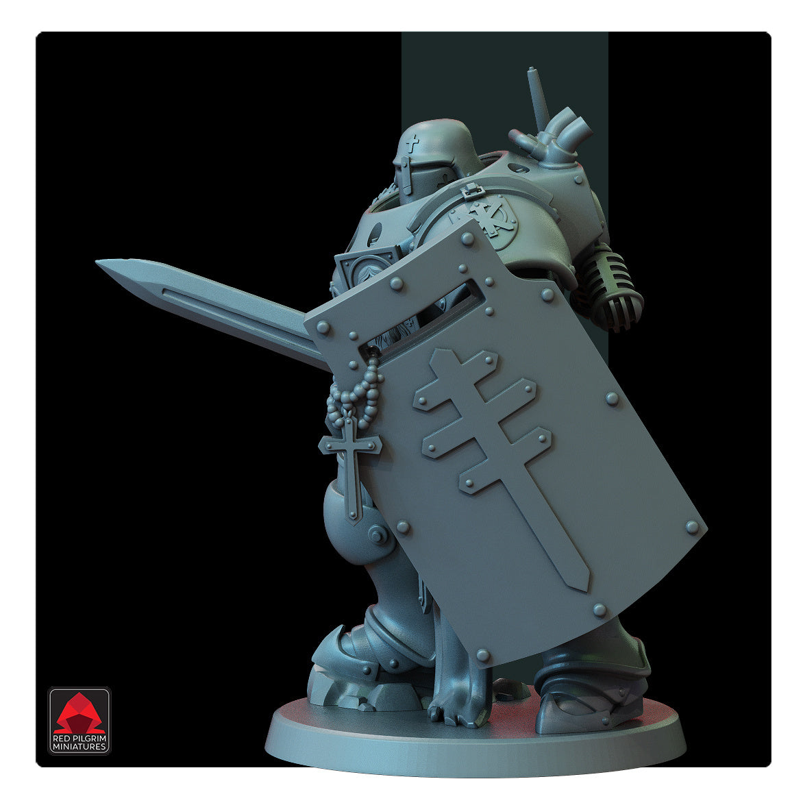 28mm Lieutenant in Machine Armour