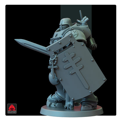 28mm Lieutenant in Machine Armour