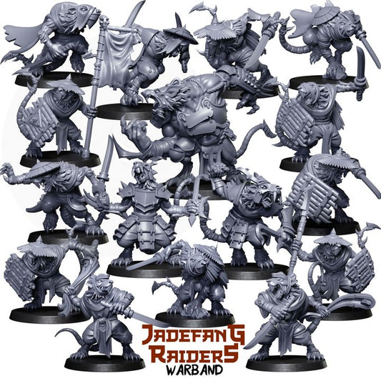 28mm Jadefang Raiders Warband