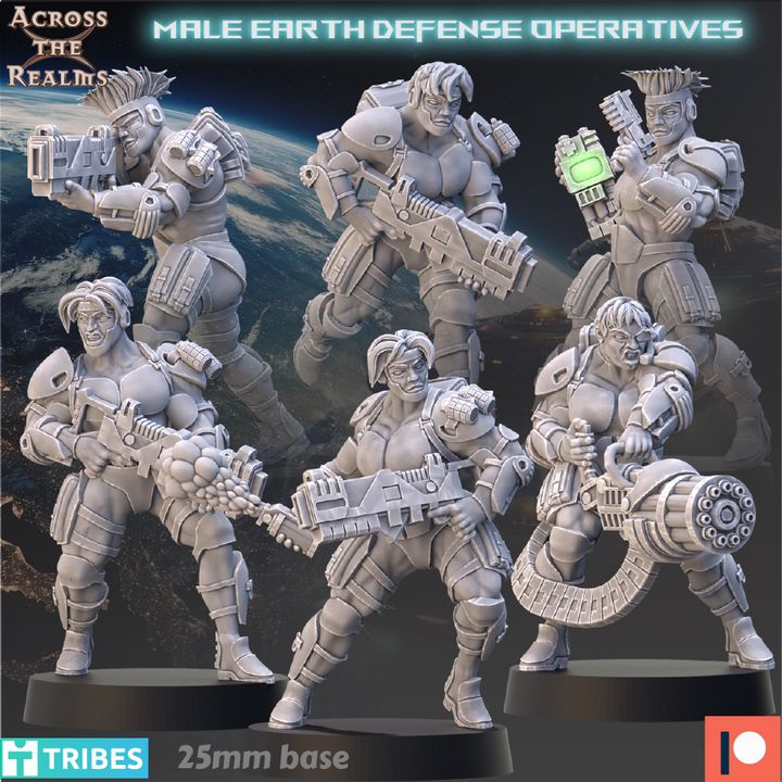 MALE EARTH DEFENSE OPERATIVES