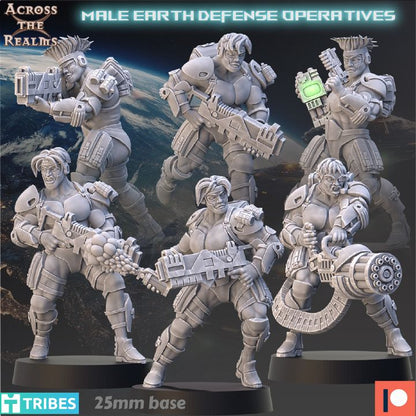 MALE EARTH DEFENSE OPERATIVES