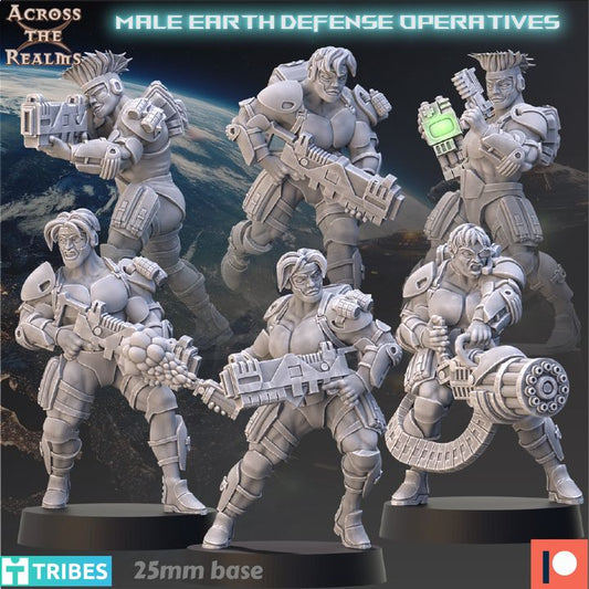 MALE EARTH DEFENSE OPERATIVES
