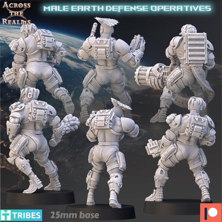 MALE EARTH DEFENSE OPERATIVES
