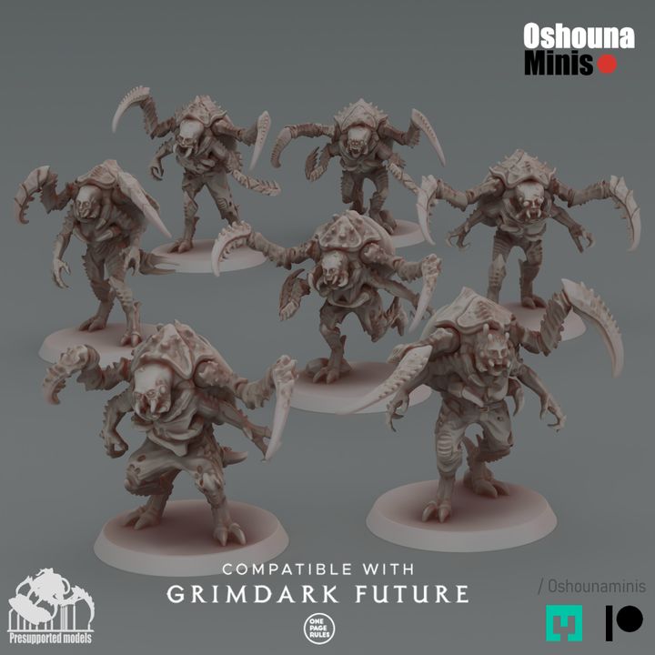 28mm Crab Cult - Feral Infected 2.0