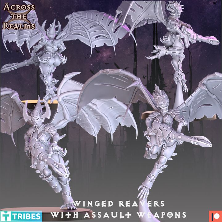 28mm Winged Reavers with Assault Weapons